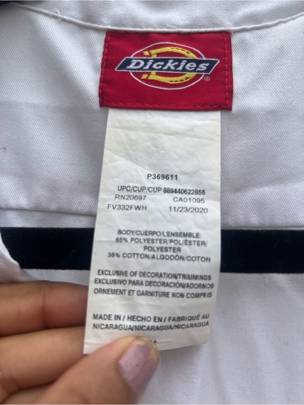 Dickies Boiler Suit/Jumpsuit - White Medium - Picture 5 of 10